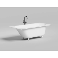 Ванна из литьевого мрамора Salini S-Sense Ornella Kit 102414G 170x80 см, белый глянец