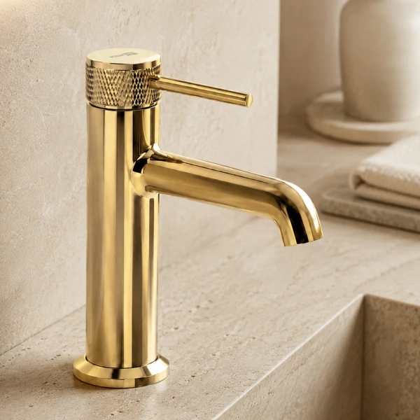 смеситель для раковины wasserkraft muritz 9803pg золотой
