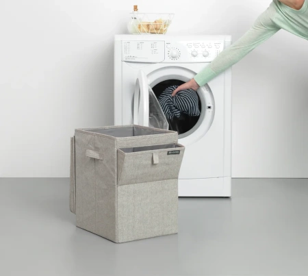 корзина для белья brabantia 120428 серая