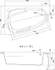 акриловая ванна cersanit joanna 150x95 l wa-joanna*150-l