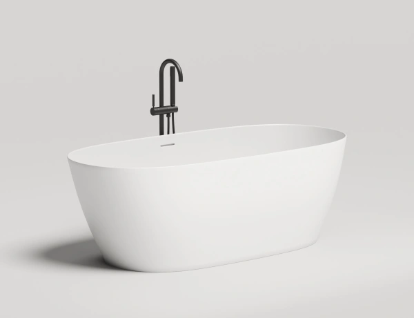 ванна отдельностоящая 170x80 cм salini sofia 102516g, материал: s-sense, цвет: белый глянец